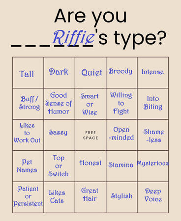 Interests Bingo